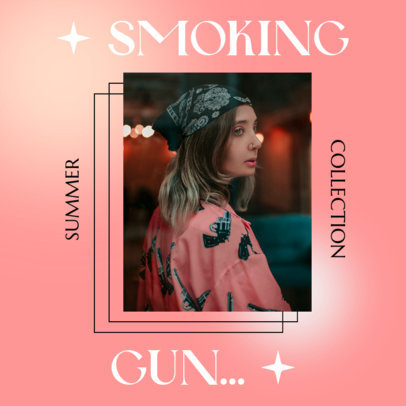 Instagram Post Design Maker to Announce a Summer Fashion Collection 