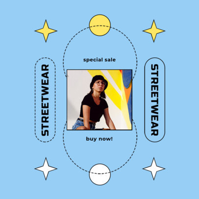 Instagram Post Maker for a Streetwear Store Special Sale