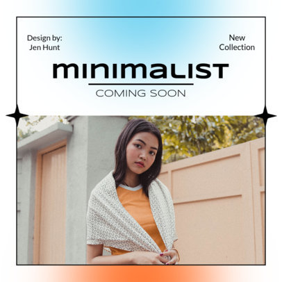 Minimal Instagram Post Maker With a Fashion Theme 