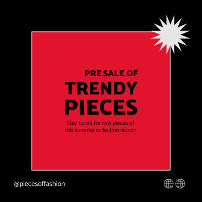 Trendy Instagram Post Maker for a Clothing Brand  Sale Ad Carousel 