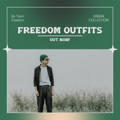 Instagram Post Design Creator for a Streetwear-Themed Carrousel With a Minimal Style 