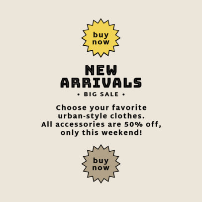 Instagram Post Template for a Brand New Clothing Collection Promo