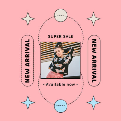 Instagram Post Generator for an Online Apparel Store Sale