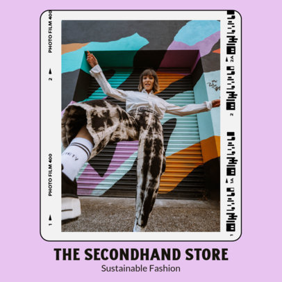 Instagram Post Design Generator for a Streetwear-Themed Carousel With a Minimal Style