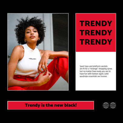 Trendy Instagram Post Maker for a Clothing Brand Carousel