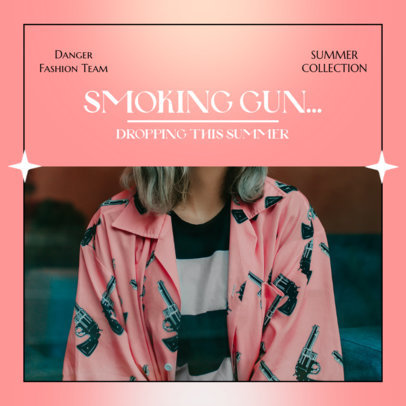 Instagram Post Maker for a Summer Fashion Collection Ad