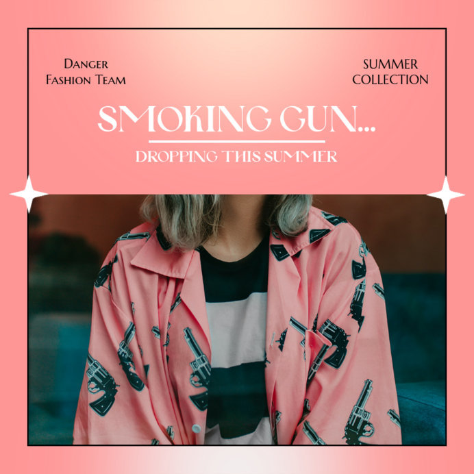 Instagram Post Maker for a Summer Fashion Collection Ad