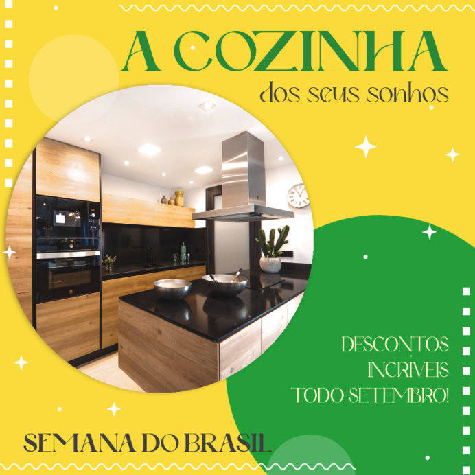 Semana do Brasil-Themed Instagram Post Design Maker for an Appliances Company