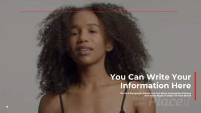 Slideshow Video Maker Featuring Customizable Text and a Logo Reveal