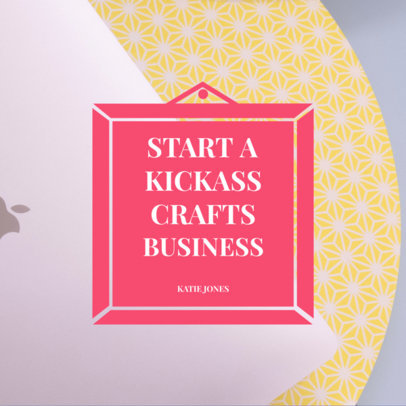 Book Cover Maker - Centered Badge with Text