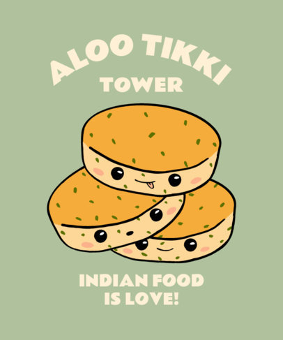 Indian Food-Allusive T-Shirt Design Generator