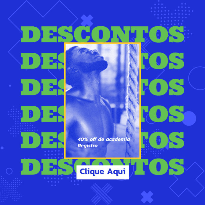 Ad Banner Maker for a Fitness Center With a Semana do Brasil Sale