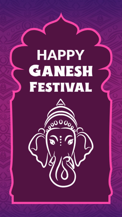 Facebook Story Design Creator for a Ganesh Chaturthi Celebration 3950f