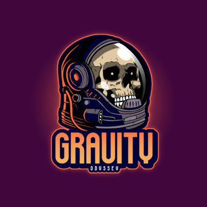 Gaming Logo Creator with a Space Theme for Horror Gamers