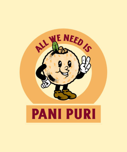T-Shirt Design Maker for Indian Food Enthusiasts 