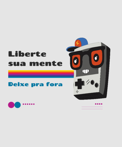 Retro T-Shirt Design Creator With a Video Game Console Illustration