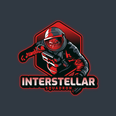 Horror-Themed Gaming Logo Maker With an Astronaut Graphic