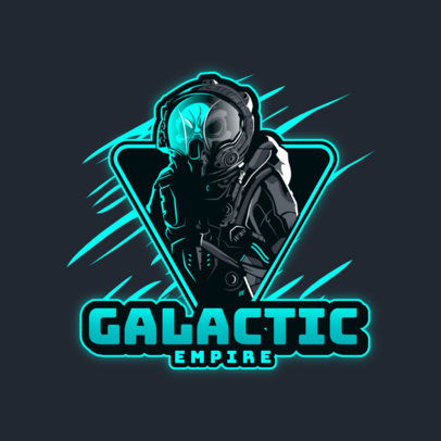 Gaming Logo Maker With an Astronaut Graphic and a Horror Theme