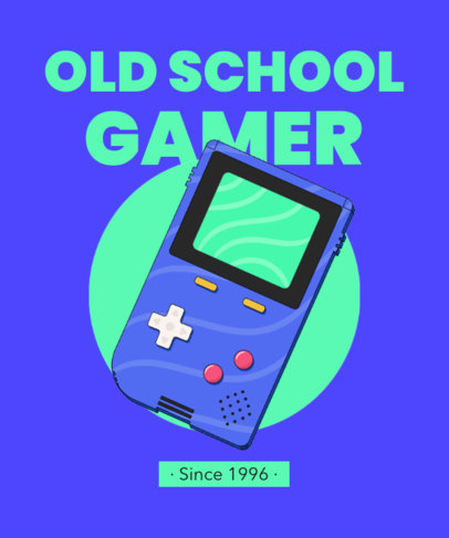 T-Shirt Design Generator with an Old School Portable Gaming Device 3937d