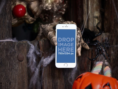 iPhone 7 Mockup on Halloween