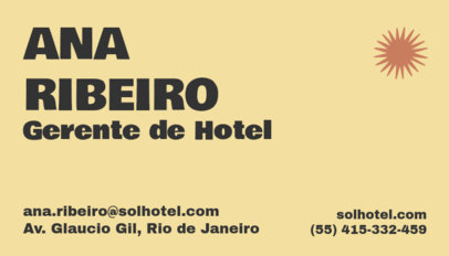 Business Card Design Template with Minimalistic Graphics