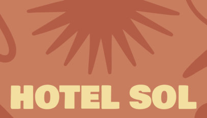 Business Card Front Side Design Template with Minimalistic Graphics