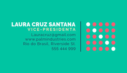 Modern Business Card Design Template for a Brazilian Company