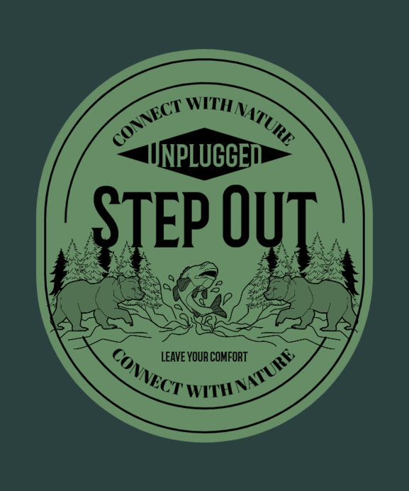 Placeit - Illustrated T-Shirt Design Maker Featuring Outdoor Scenes
