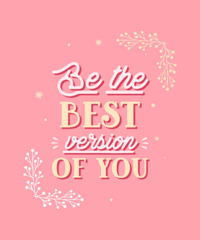 T-Shirt Design Maker Featuring Pretty Fonts and a Quote