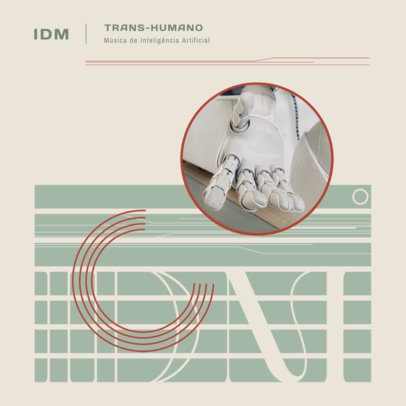 Album Cover Maker for an AI-Generated Music Compilation