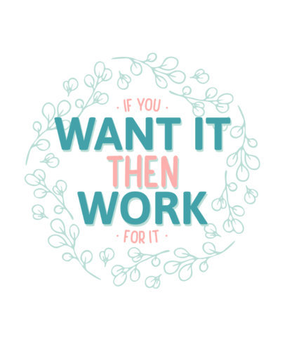 T-Shirt Design Generator Featuring a Bold Typeface and a Wreath Illustration 4304c-el1