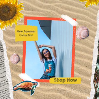Instagram Post Video Generator With Summer-Themed Graphics