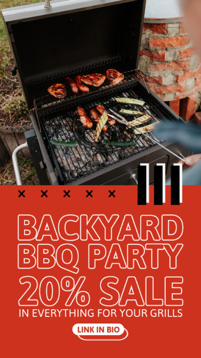 Instagram Story Creator for a BBQ Supplies Store's Labor Day Discount 4322b-el1