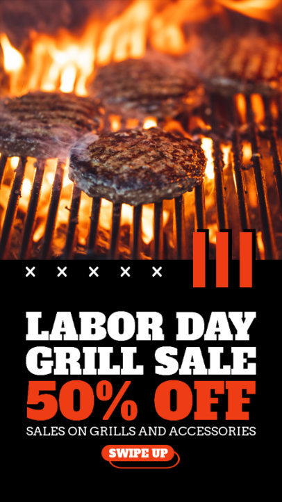 Instagram Story Maker with a Labor Day Discount on BBQ Supplies 4322f-el1