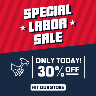 Instagram Post Generator to Announce Labor Day Deals 