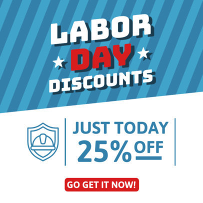 Instagram Post Template to Announce a Labor Day Promo