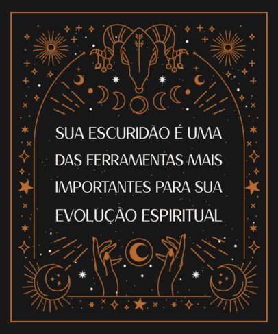 Quote T-Shirt Design Generator with an Esoteric-Looking Frame Graphic 3966c