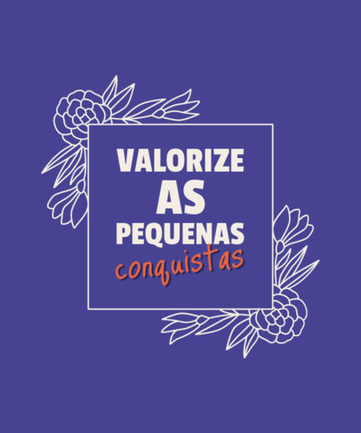 Quote T-Shirt Design Maker Featuring a Minimal Style and Pretty Fonts