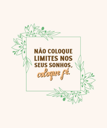 T-Shirt Design Generator With Modern Typography and a Quote