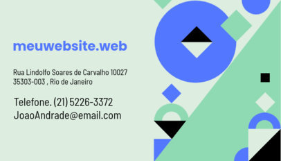 Abstract Business Card Design Template for a Web Developer