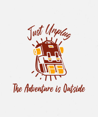 Quote T-Shirt Design Generator with an Adventurous Vibe