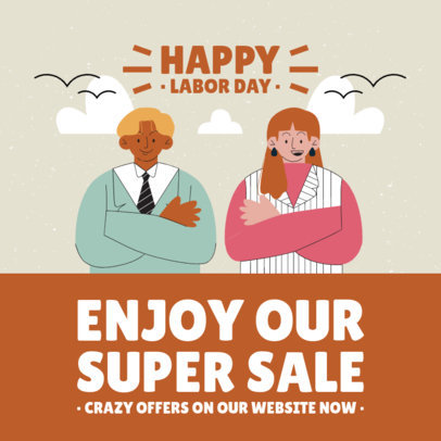 Instagram Post Creator to Celebrate Labor Day with a Super Sale