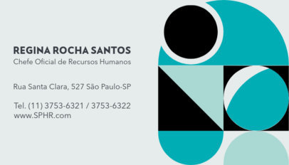 Minimal Business Card Design Maker Featuring Text in Portuguese