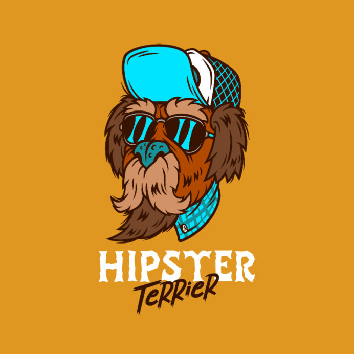 Logo Maker for a Streetwear Brand Featuring a Cool Dog
