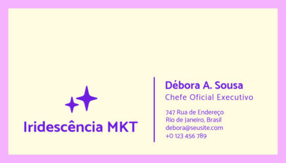 Business Card Design Maker With a Marketing Theme and a Simple Layout 