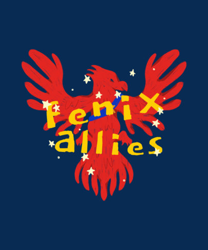 T-Shirt Design Creator with a Phoenix Inspired by Harry Potter