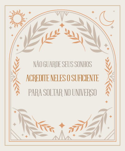 T-Shirt Design Creator with a Frame for a Quote About Metaphysics 3966b