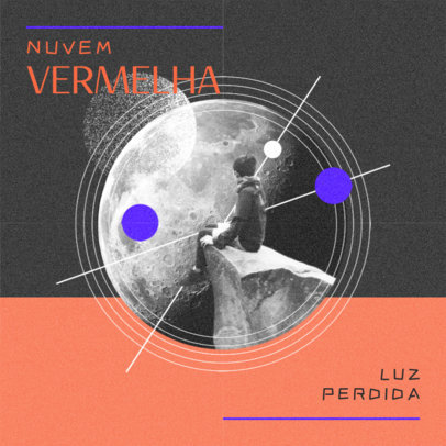 Album Art Maker for an Alternative Music Project Featuring a Vintage Collage Aesthetic 4587c