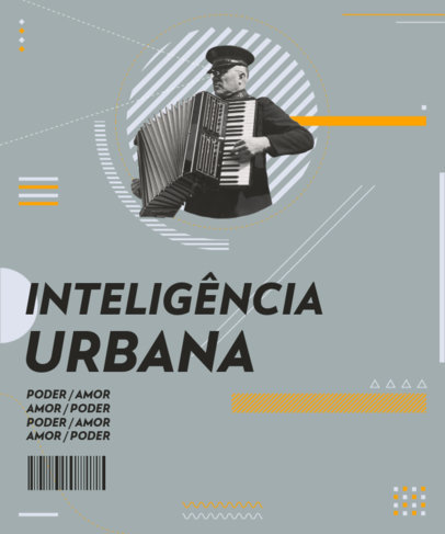 T-Shirt Design Generator Featuring Vintage Photos and Geometric Shapes 