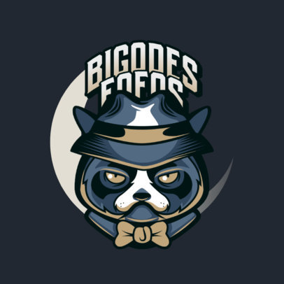 Clothing Brand Logo Maker Featuring a Mischievous Cat